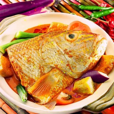 Angoli 红哥里 鱼头 Curry Fish Head (half head), Ready to Eat, Frozen 1.5KG