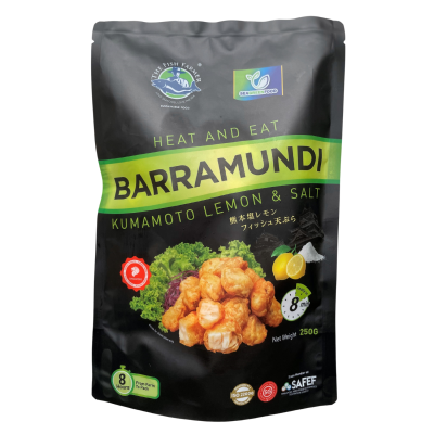 The Fish Farmer Heat and Eat Barramundi Crispy Tempura Kumamoto Lemon & Salt 250g