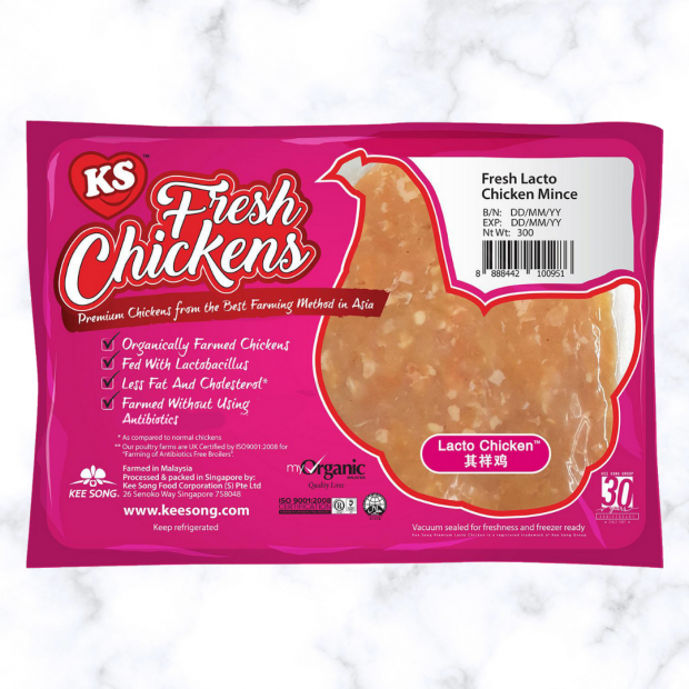 Fresh Organic Lacto Chicken Mince (300g x2)
