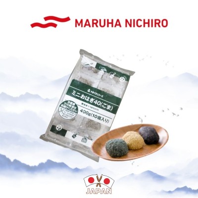 Maruha Nichiro Japanese Mini Ohagi Bean Cake Sesame 和菓子 10pc - 400g