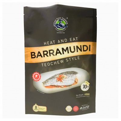 The Fish Farmer Heat and Eat Barramundi Fillet Teochew Style 潮州蒸新加坡海养金目鲈 450g