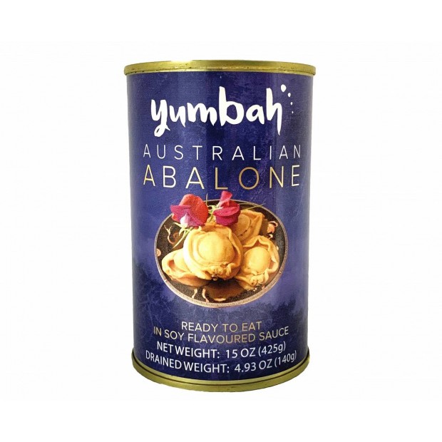 Yumbah Braise Abalone in Soy Flavoured Sauce 8 pcs/can drain weight 140g
